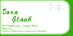 dora glaub business card